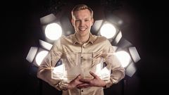 KLAR: Årets Gullsnutten-programleder er Martin Holmen fra mP3. Foto: Kim Erlandsen/NRK