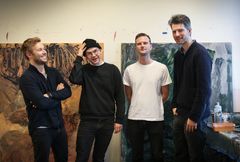 Gründerne av Atelier. Fra venstre Christian Von Hanno, Ruben Steinum, Markus Eckbo Endresen og Mikael Hegnar.