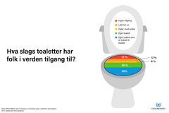 19. november: I dag er det verdens toalettdag. 
 Infografikk: FN-sambandet / Ida Thinn