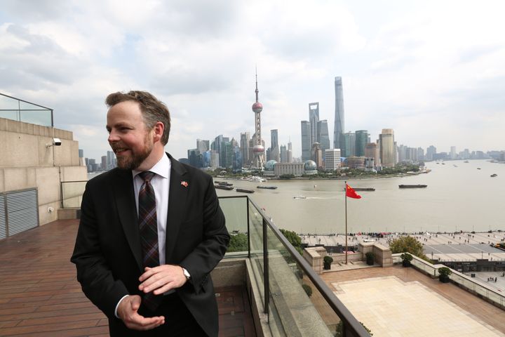 Næringsminister Torbjørn Røe Isaksen, her fra et besøk i Shanghai i 2018.