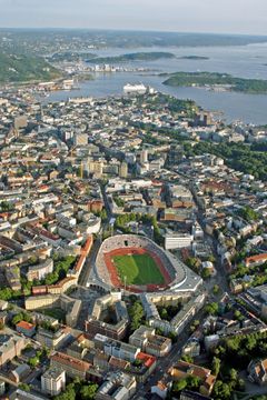 Bislett Alliansen og ZERO har samarbeidet tett med Kultur- og Idrettsbygg Oslo KF, som på vegne av Oslo kommune eier Bislett Stadion. I løpet av 2017 gjennomføres en rekke tiltak for å redusere energiforbruket i anlegget. Kreditering: Foto C.F.Møller