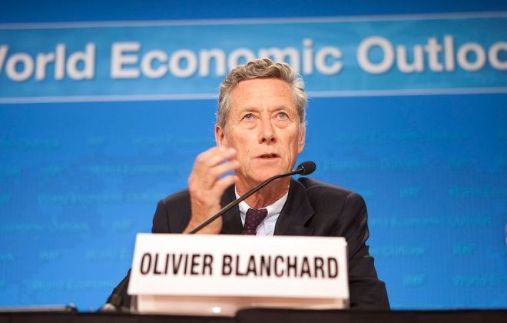 Olivier Blanchard er tidligere sjeføkonom i Det internasjonale pengefondet og årets Haavelmo-foreleser. Foto: IMF/Stephen Jaffe (redigert). Fotobruk: https://creativecommons.org/licenses/by-nc-nd/2.0/