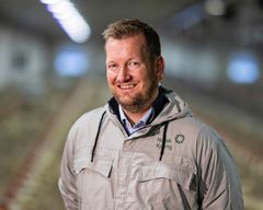 Norsk Kylling satser i Midt-Norge, og produksjonsdirektør Tor Inge Lien er veldig glad for at Norsk Kylling kan bidra til å opprettholde matproduksjon på flere gårder i Midt-Norge. Foto: Elin Iversen