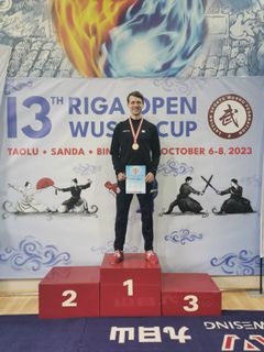 Bronse til Milos Joksimovic i Riga Wushu Open