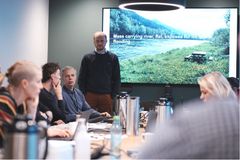 Simen Sørlie i Statkraft presenterte Trollheim kraftverk som en mulig case i prosjektet.