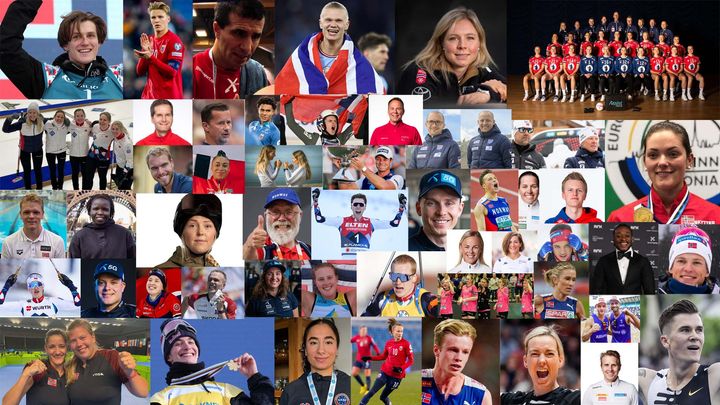 Mange spennende ansikter å se blant de nominerte til Idrettsgalla 2024.
