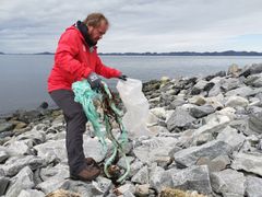 Carl Pedersen rydder i Nuuk, Grønland